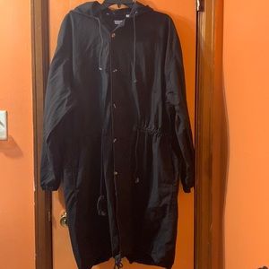 KOMAN BLACK SPRING / SUMMER Raincoat size L/XL 16 W